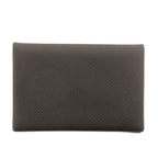 Hermes Calvi Epsom Card Case Business Holder Leather Black