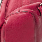 Gucci Bamboo Backpack Tassel Fuchsia Pink Gray Calfskin Leather — view 8