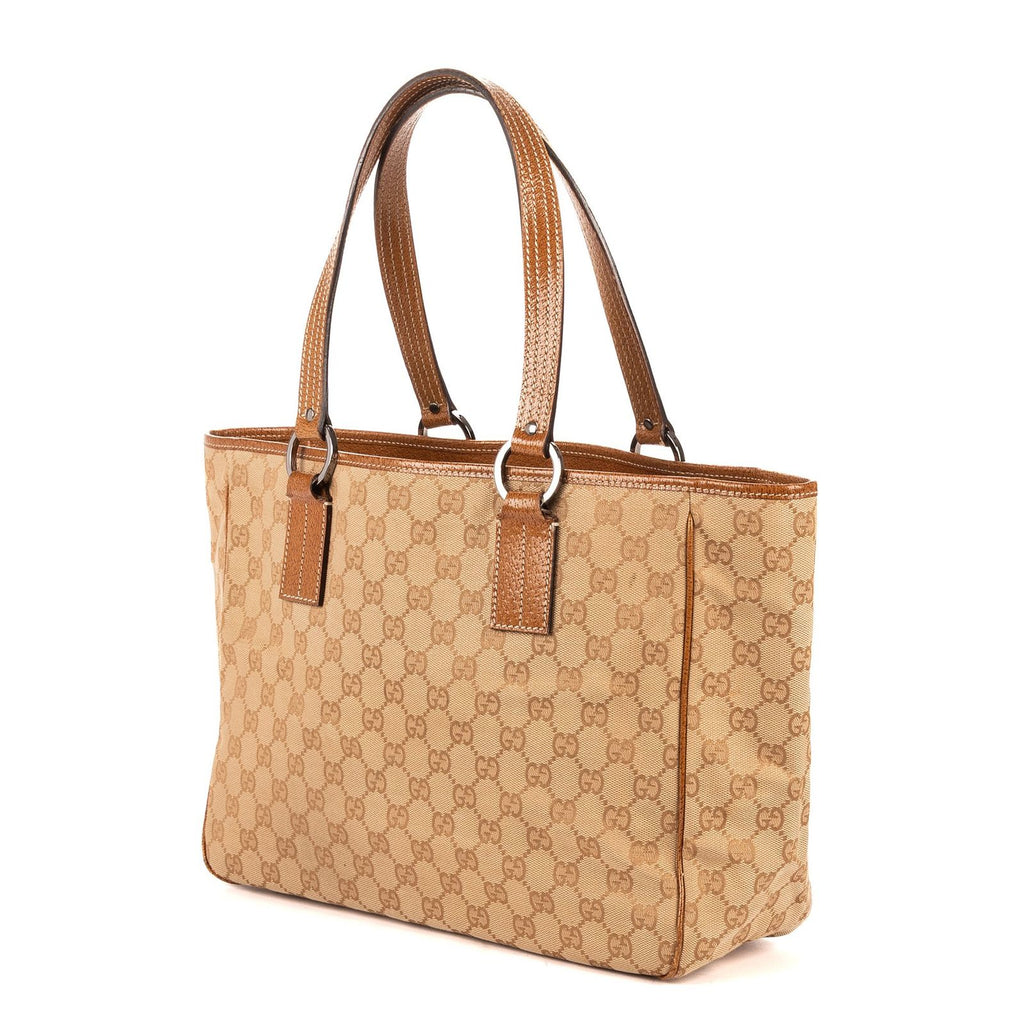 Gucci Shoulder Tote Tongue Beige GG Canvas — view 2