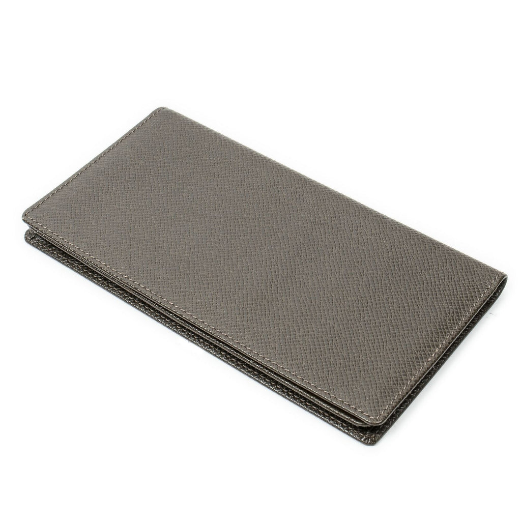 Louis Vuitton Bifold Long Card Holder Holds 6 Cards Brown Taiga Leather — view 2