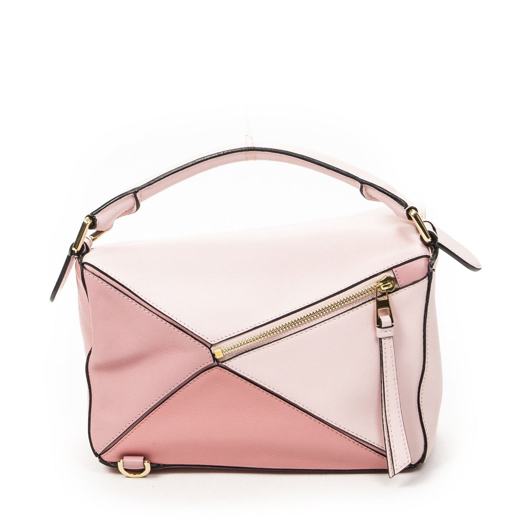 Loewe Mini Puzzle Bag Pink Calfskin Leather — view 5