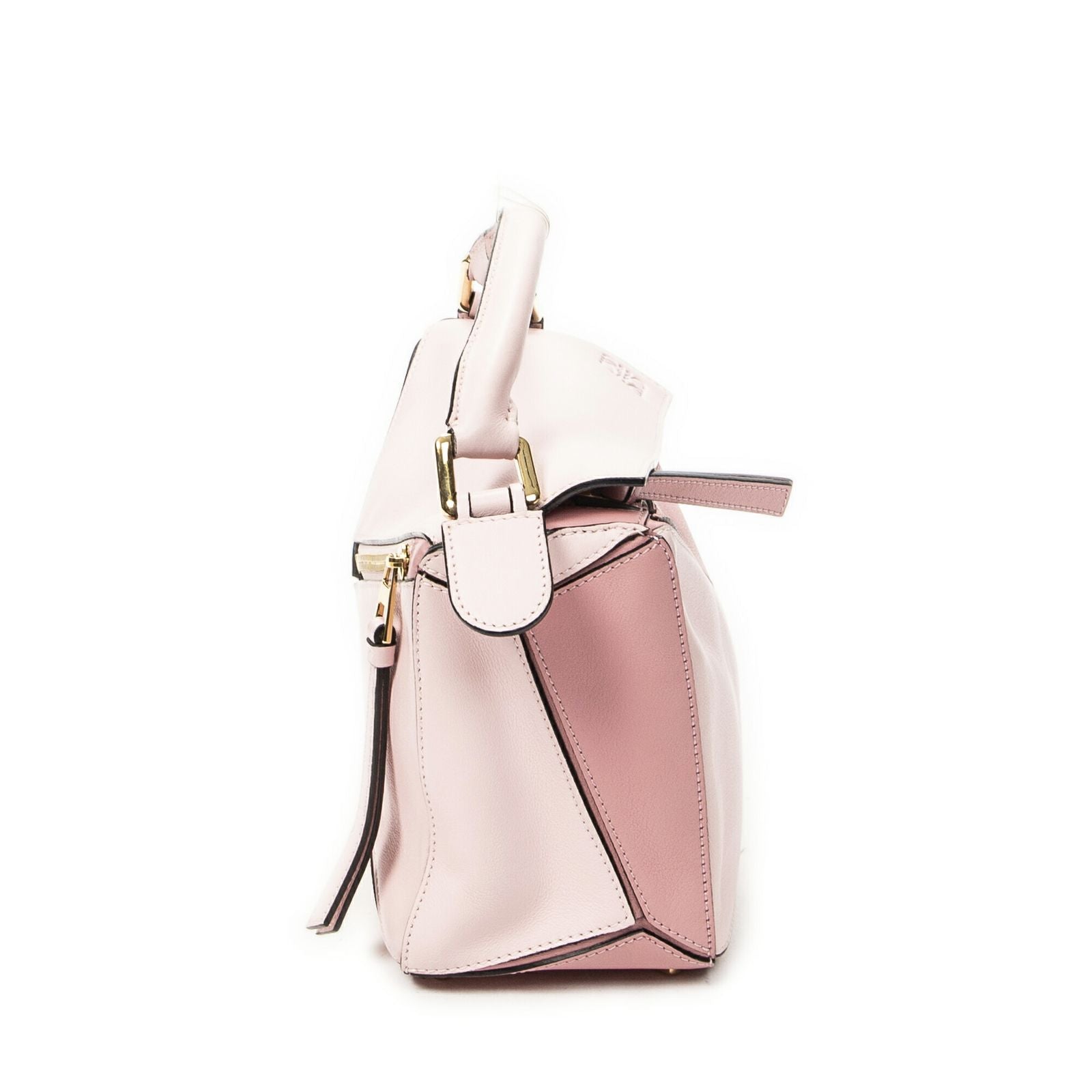 Loewe Mini Puzzle Bag Pink Calfskin Leather — view 4
