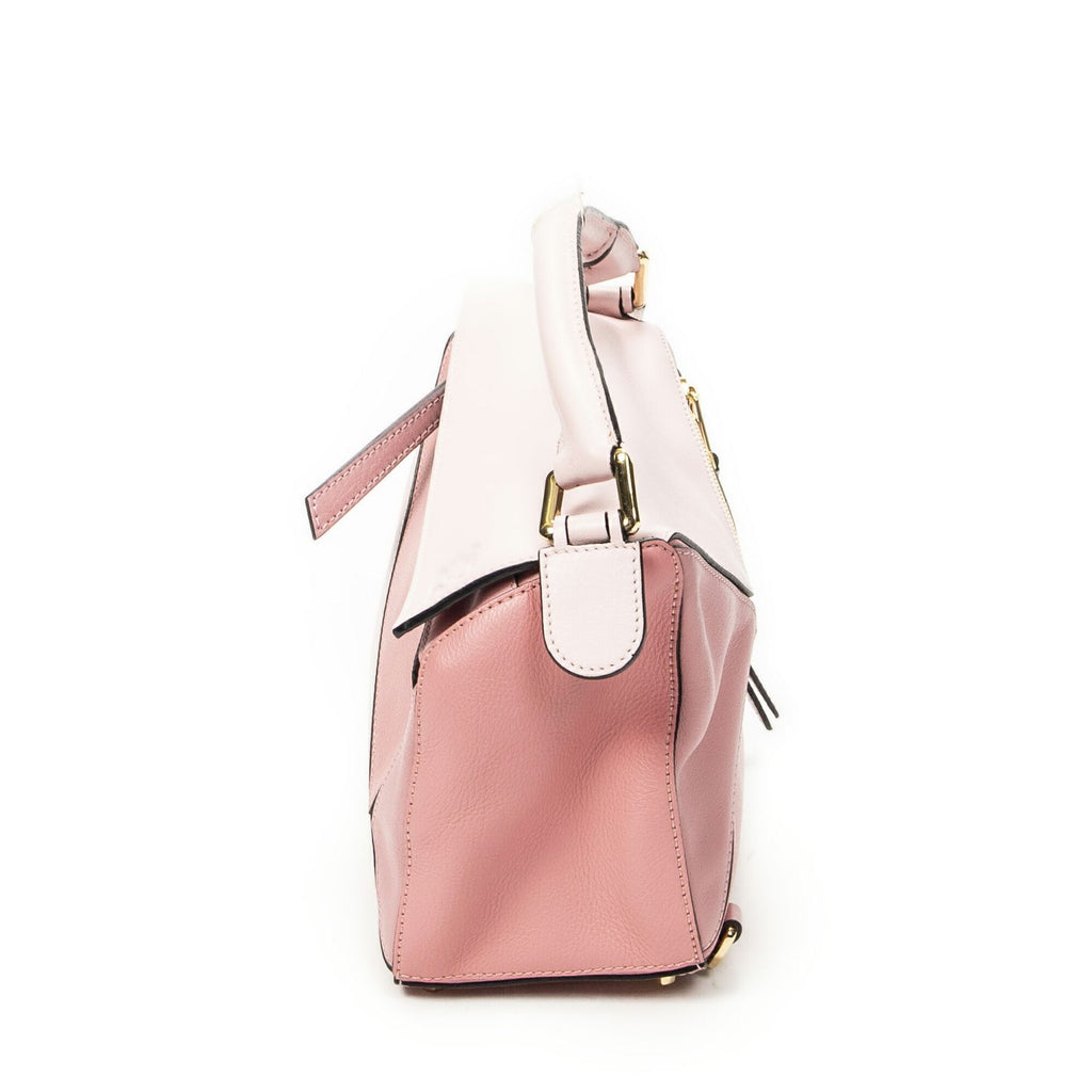 Loewe Mini Puzzle Bag Pink Calfskin Leather — view 3