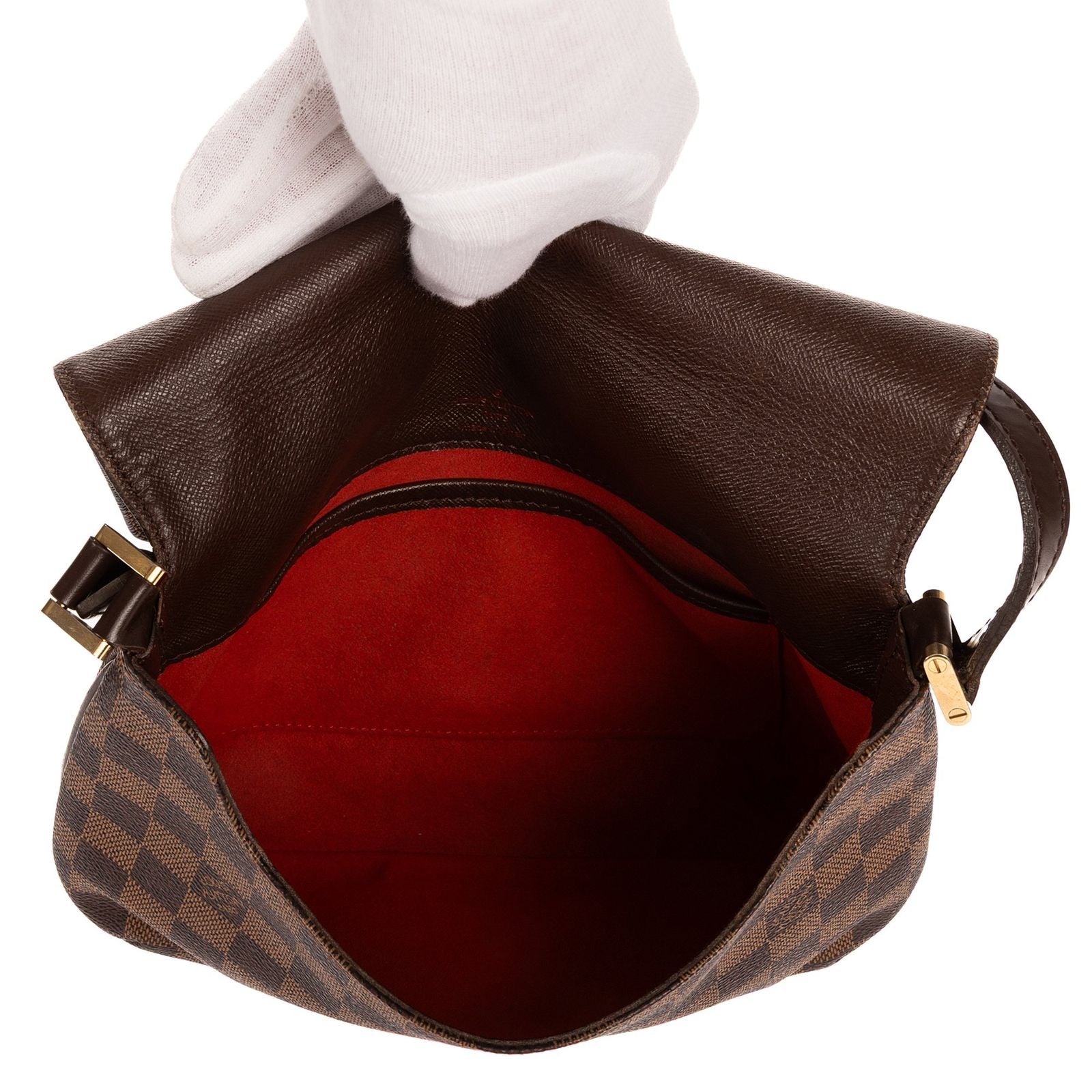 Louis Vuitton Musette Tango Dark Brown Damier Ebene — view 9