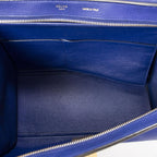 Celine Small Medium Swing Royal Blue Gray Calfskin Leather — view 9