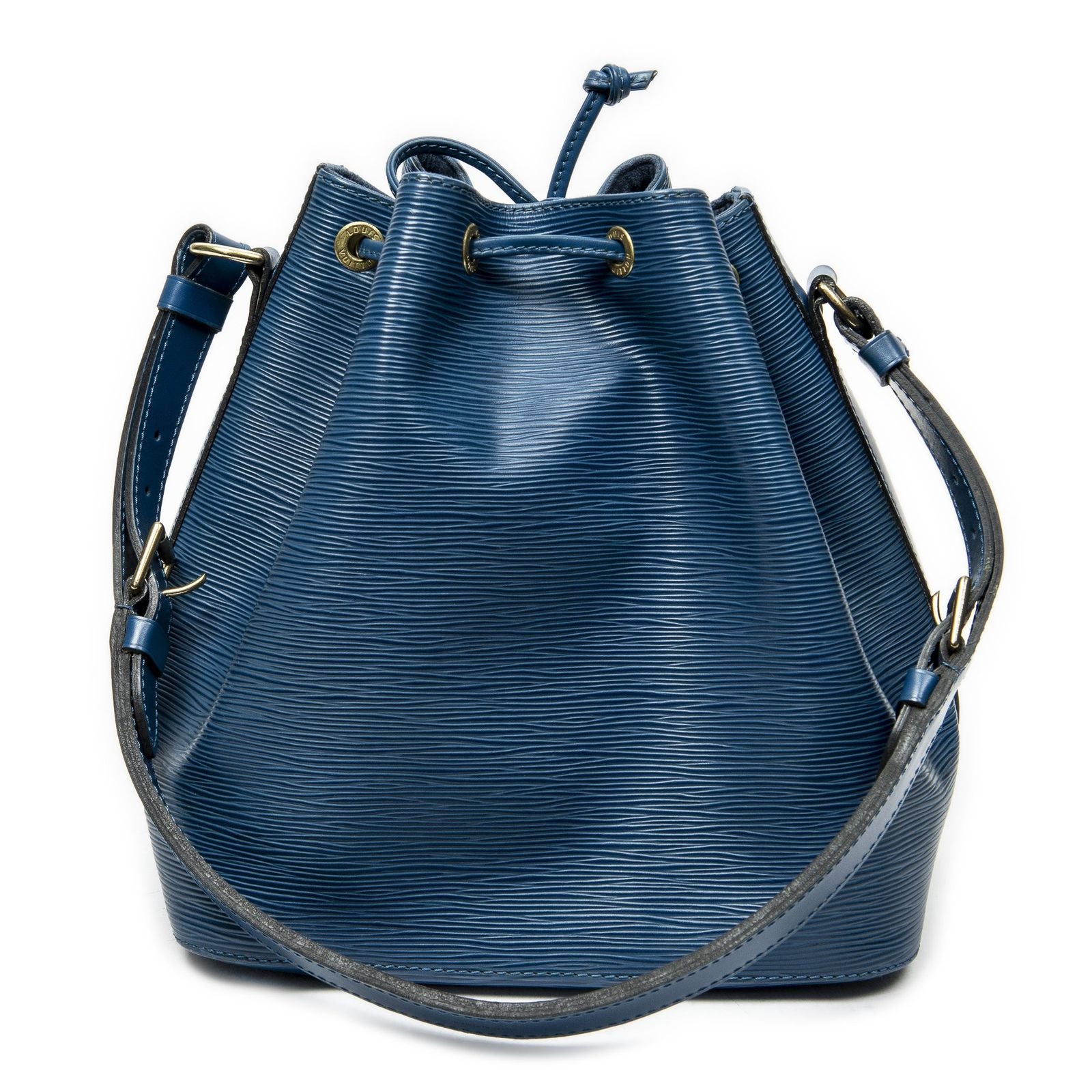 Louis Vuitton Noe Blue Epi Handbag — view 5
