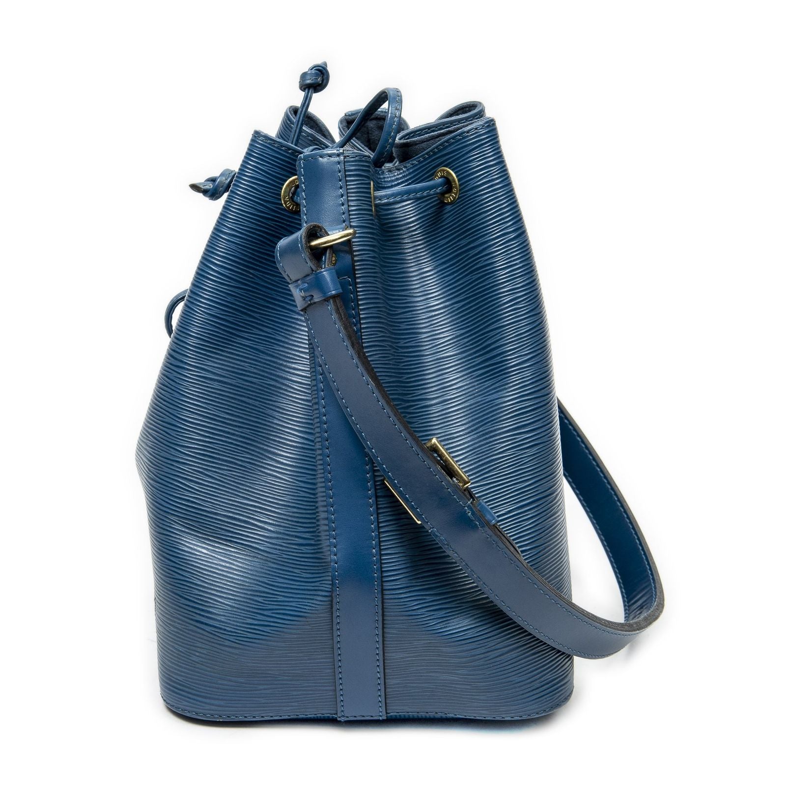 Louis Vuitton Noe Blue Epi Handbag — view 3