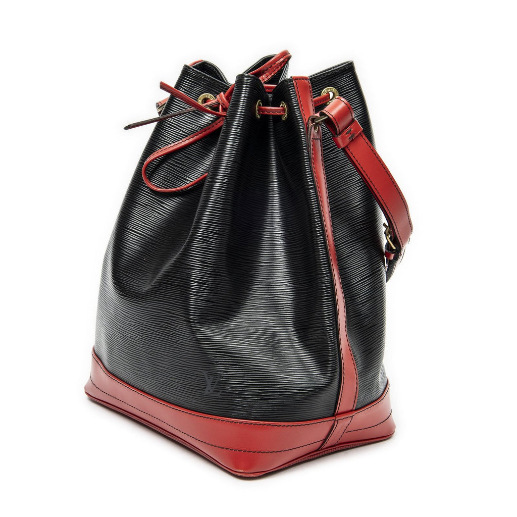 Louis Vuitton Noe Bicolor Black Red Epi Handbag — view 2