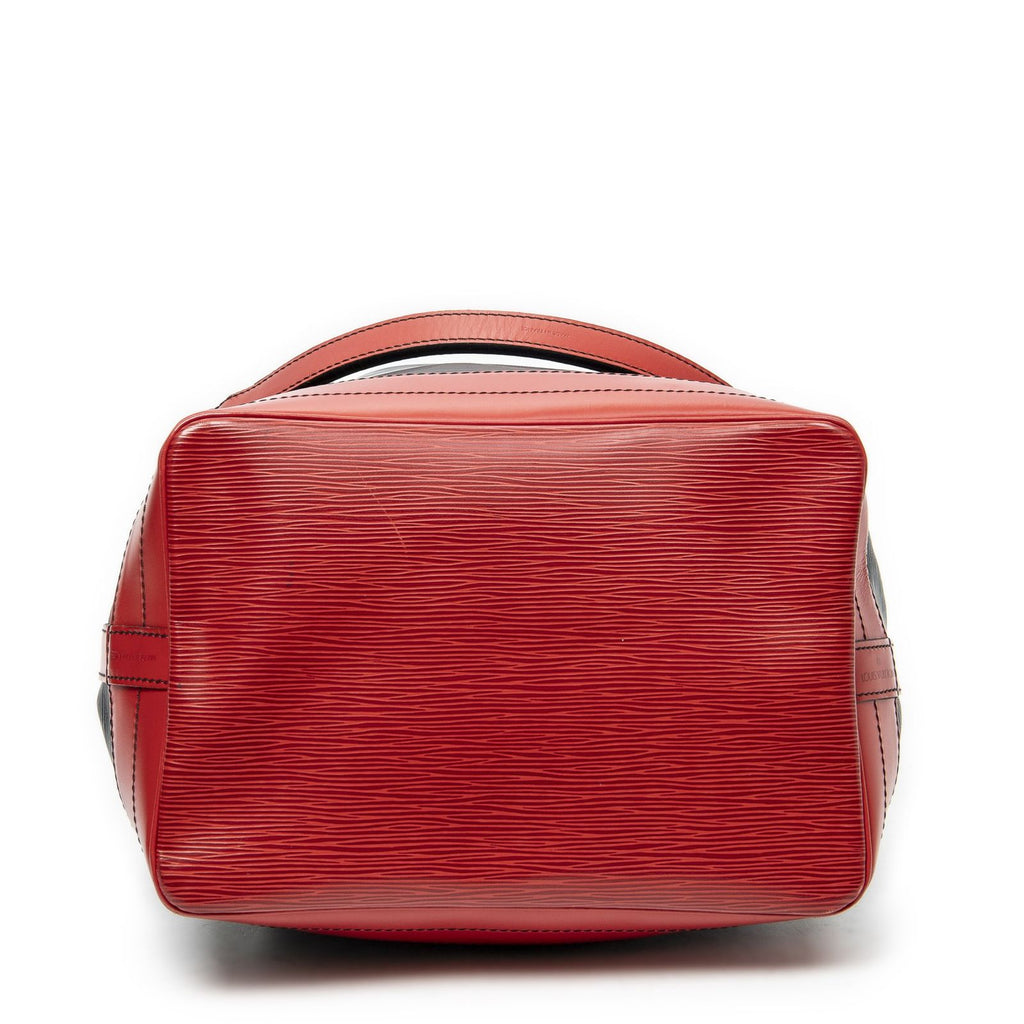 Louis Vuitton Noe Bicolor Black Red Epi Handbag — view 6