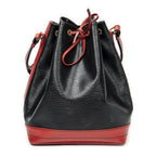 Louis Vuitton Noe Bicolor Black Red Epi Handbag