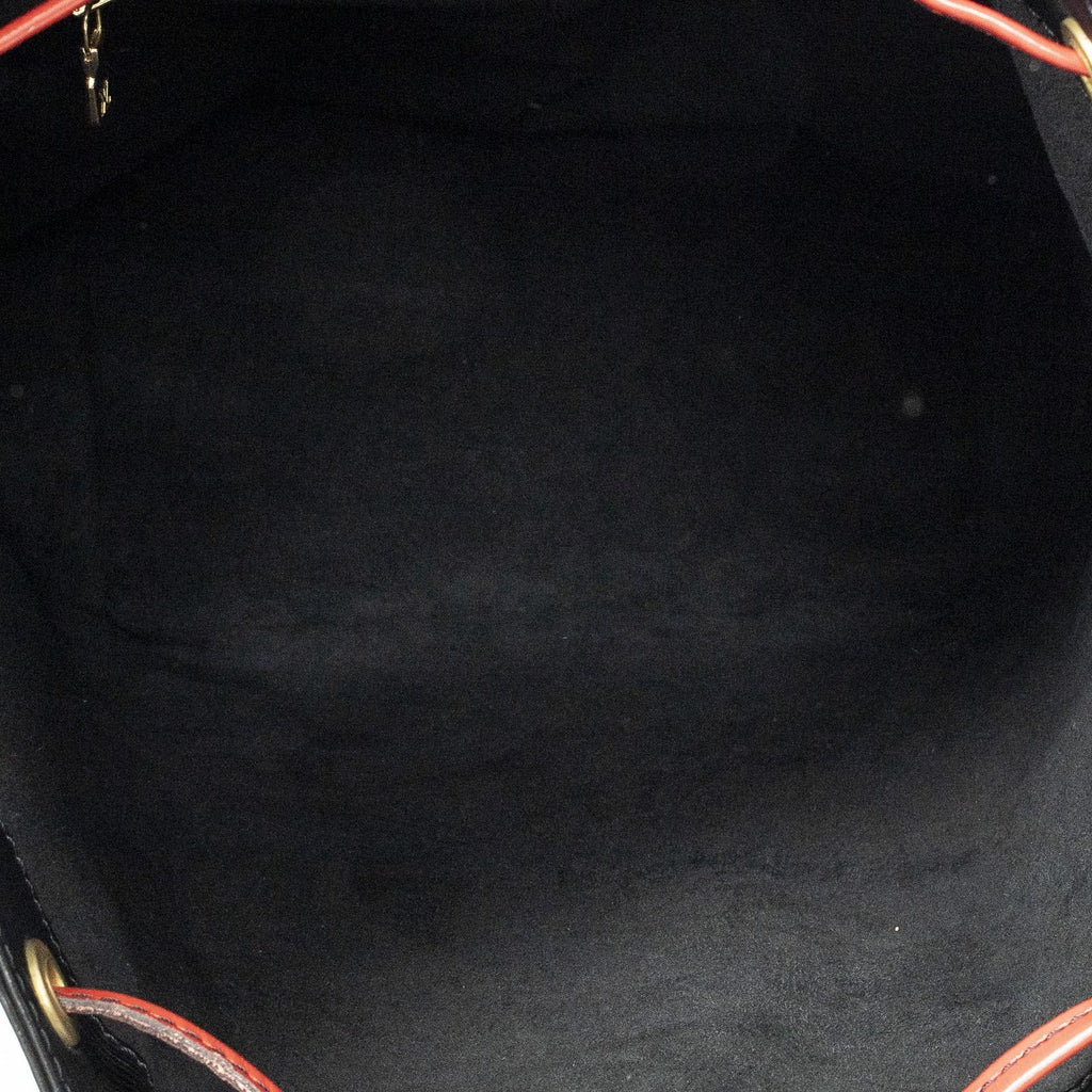 Louis Vuitton Noe Bicolor Black Red Epi Handbag — view 9