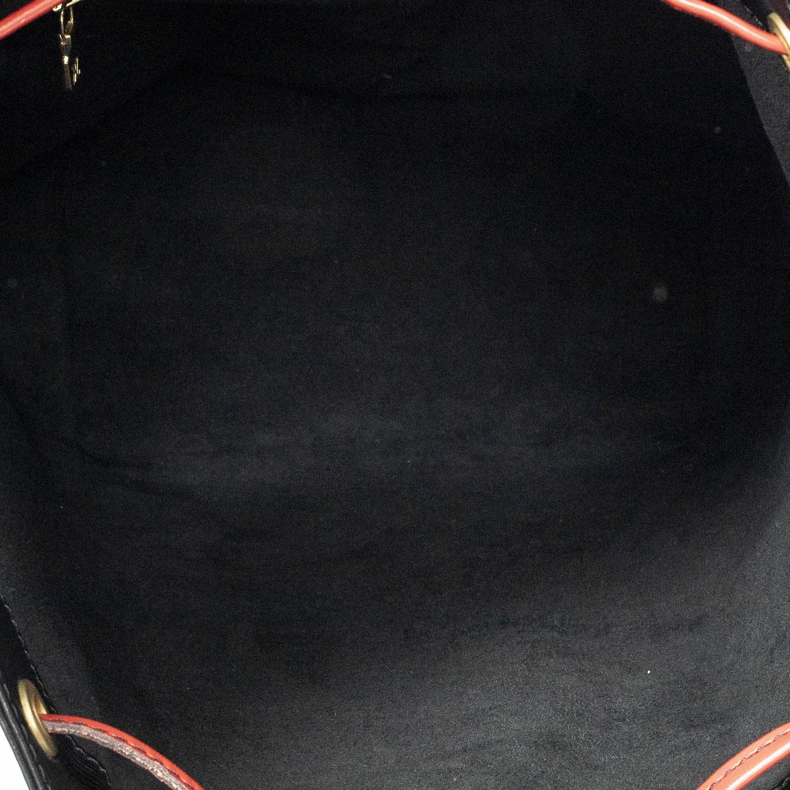 Louis Vuitton Noe Bicolor Black Red Epi Handbag — view 9