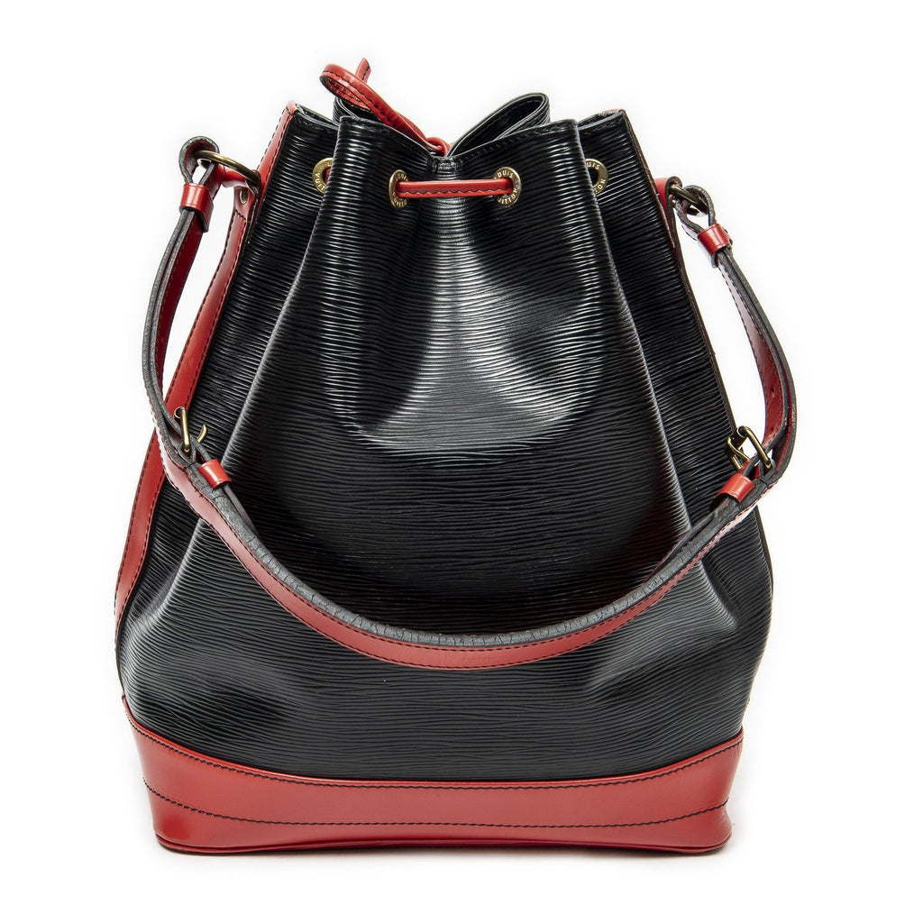 Louis Vuitton Noe Bicolor Black Red Epi Handbag — view 5