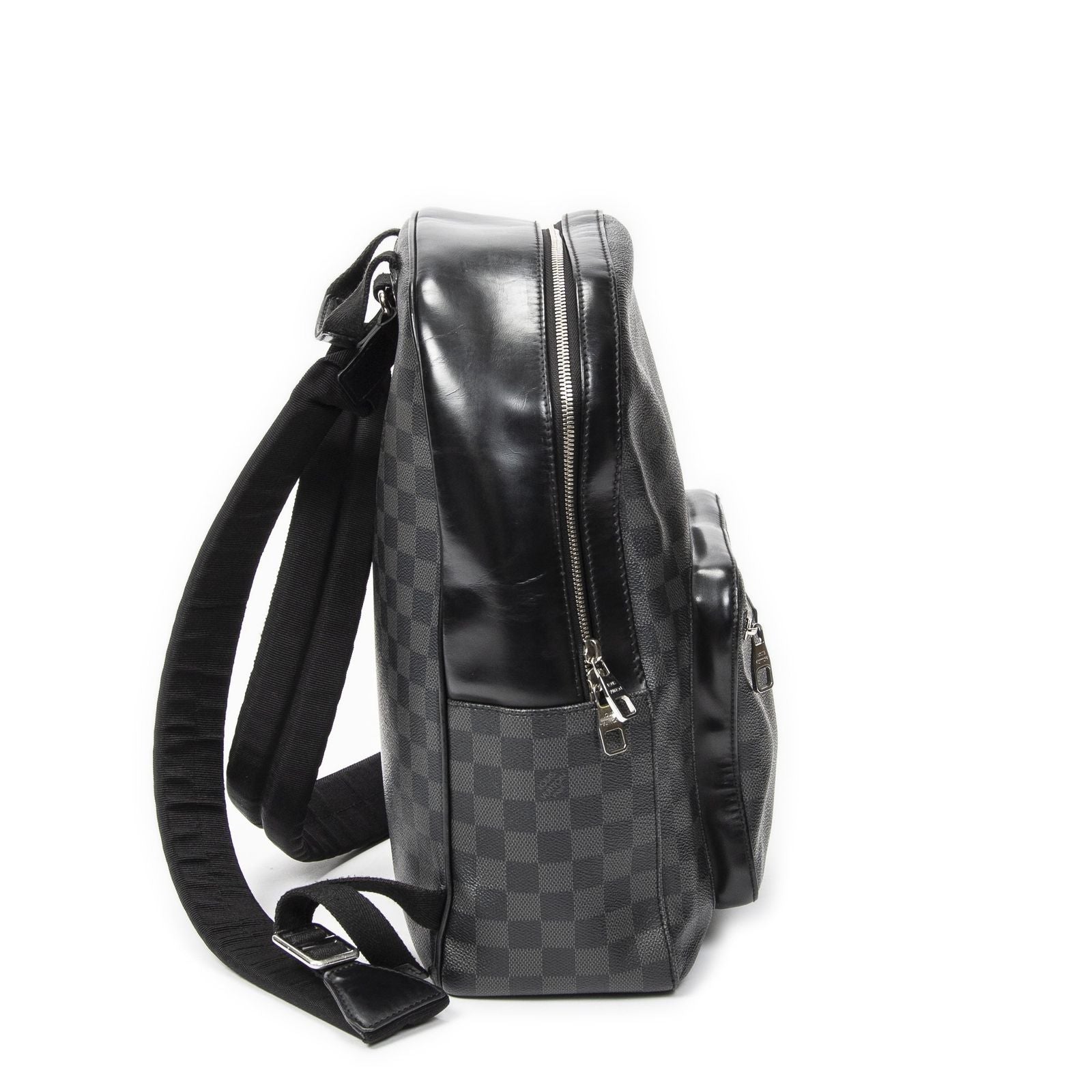 Louis Vuitton Josh Backpack Black Gray Damier Graphite — view 4