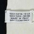 Chanel Scarf Black Beige Silk — view 5
