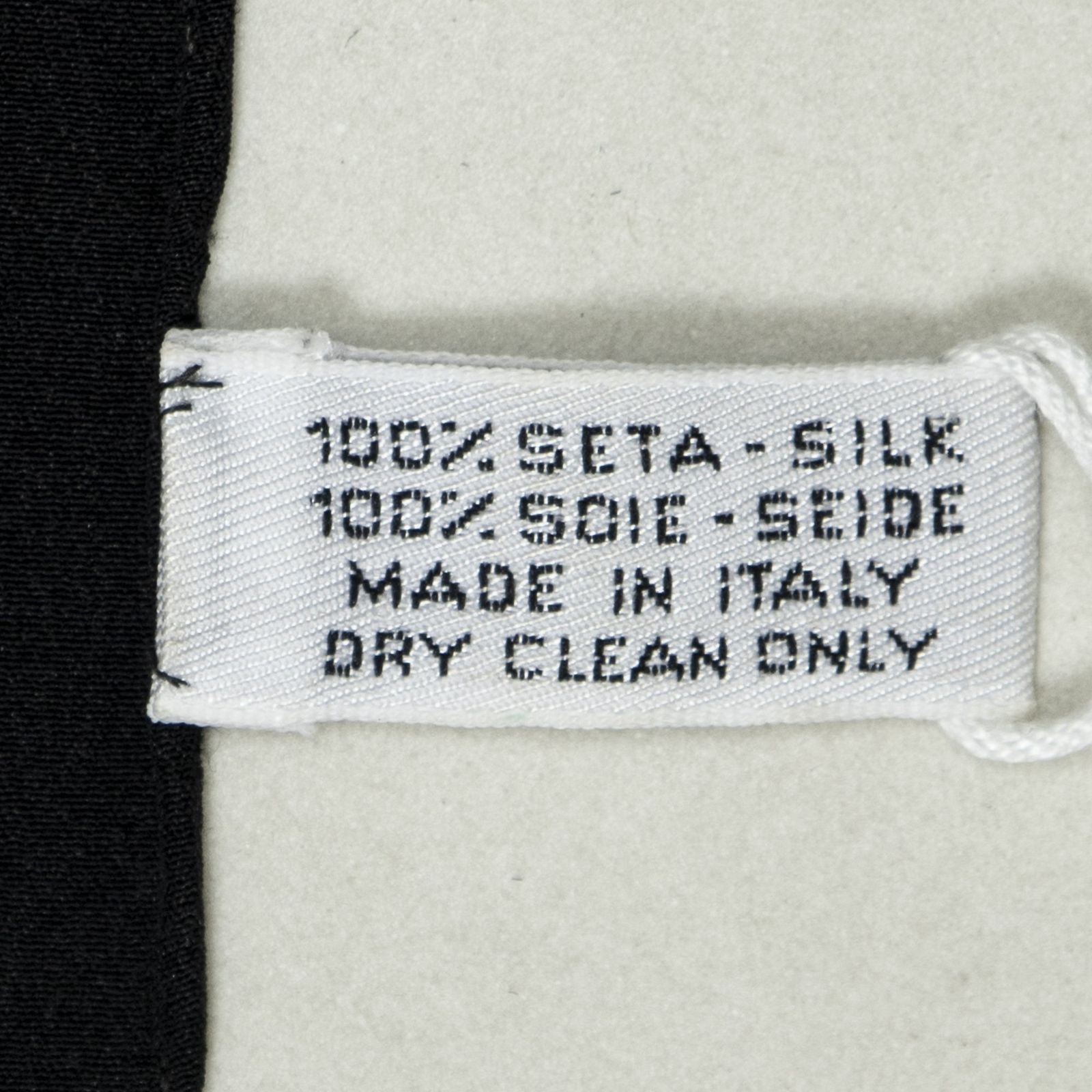 Chanel Scarf Black Beige Silk — view 5