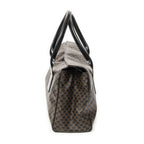 Celine Fold Over Tote Black Brown Macadam Canvas — view 4