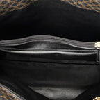 Celine Fold Over Tote Black Brown Macadam Canvas — view 9