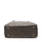 Celine Fold Over Tote Black Brown Macadam Canvas — view 6