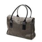 Celine Fold Over Tote Black Brown Macadam Canvas — view 2