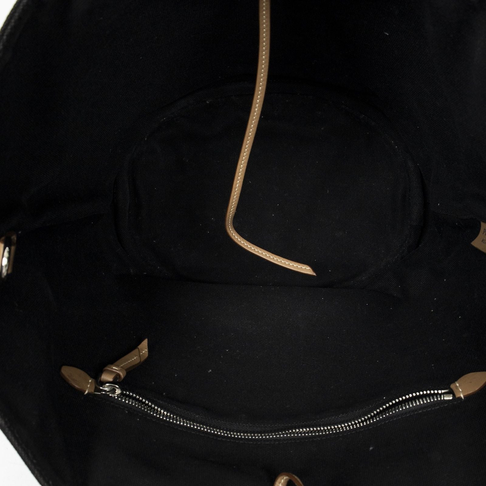 Prada GST Tote Black Canapa Canvas — view 9