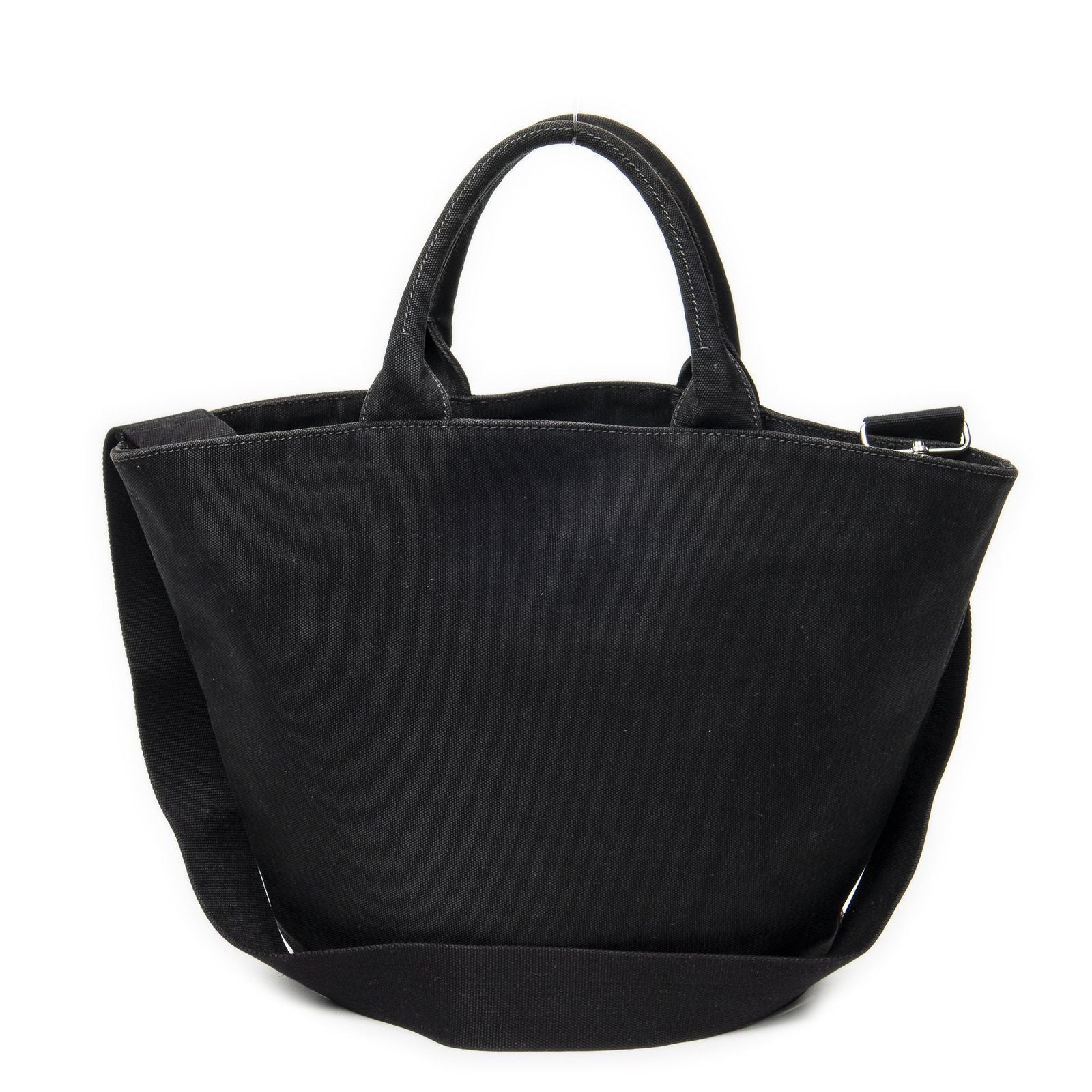 Prada GST Tote Black Canapa Canvas — view 5