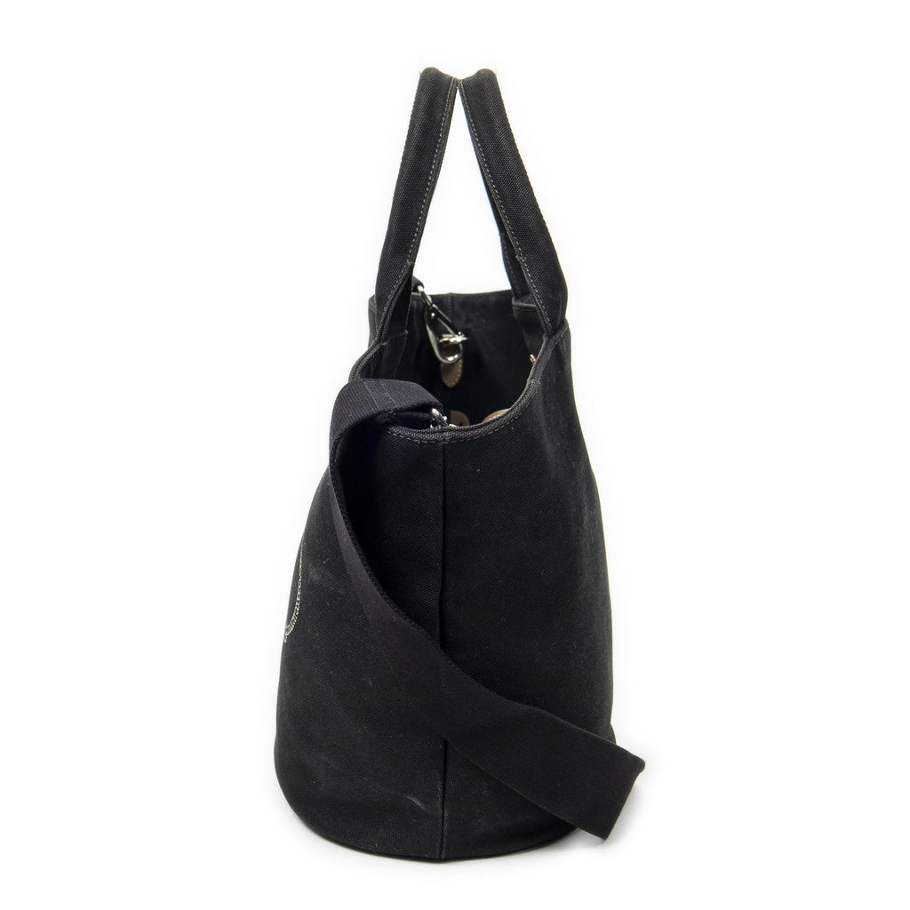 Prada GST Tote Black Canapa Canvas — view 3