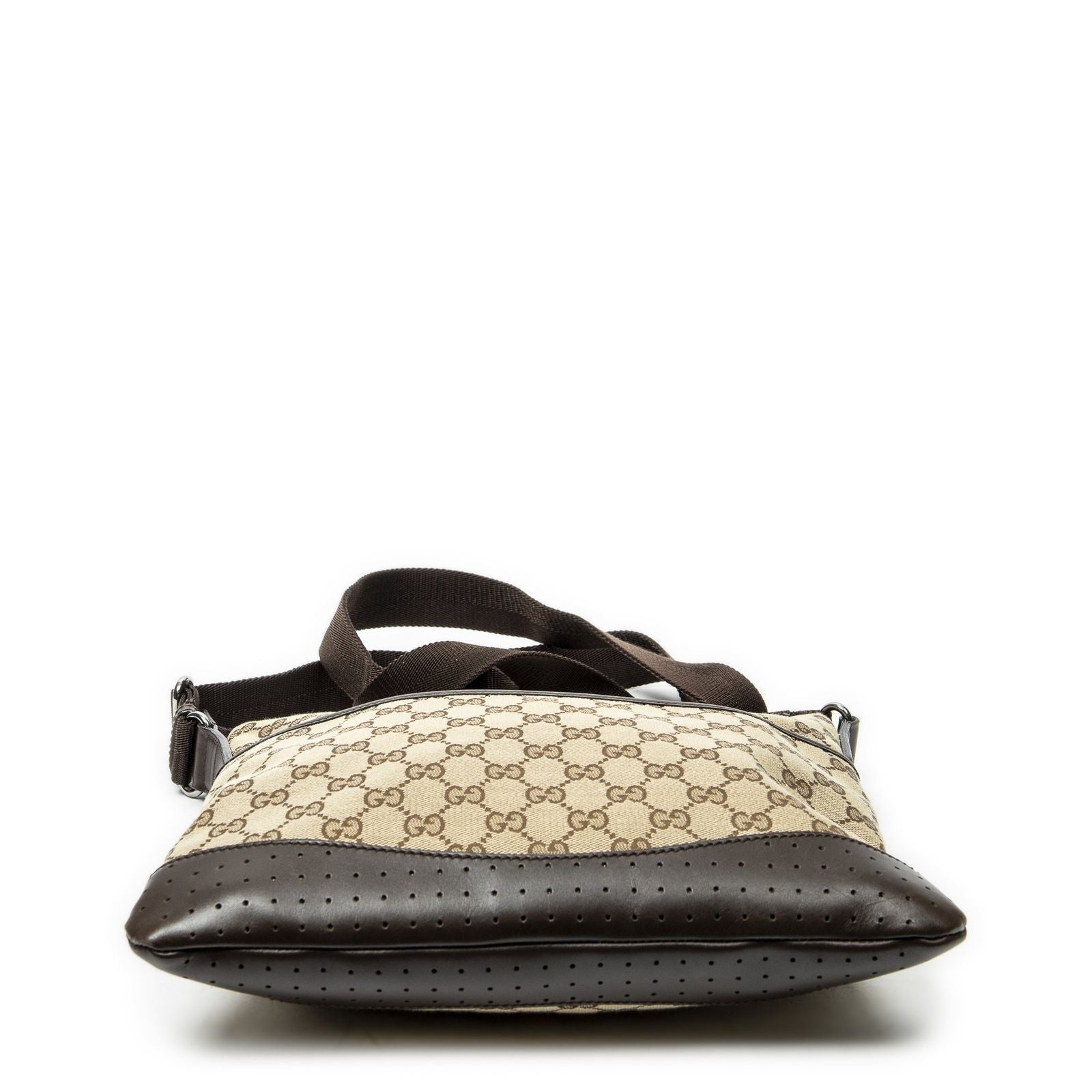 Gucci Web Media Messenger Brown Beige GG Canvas — view 6