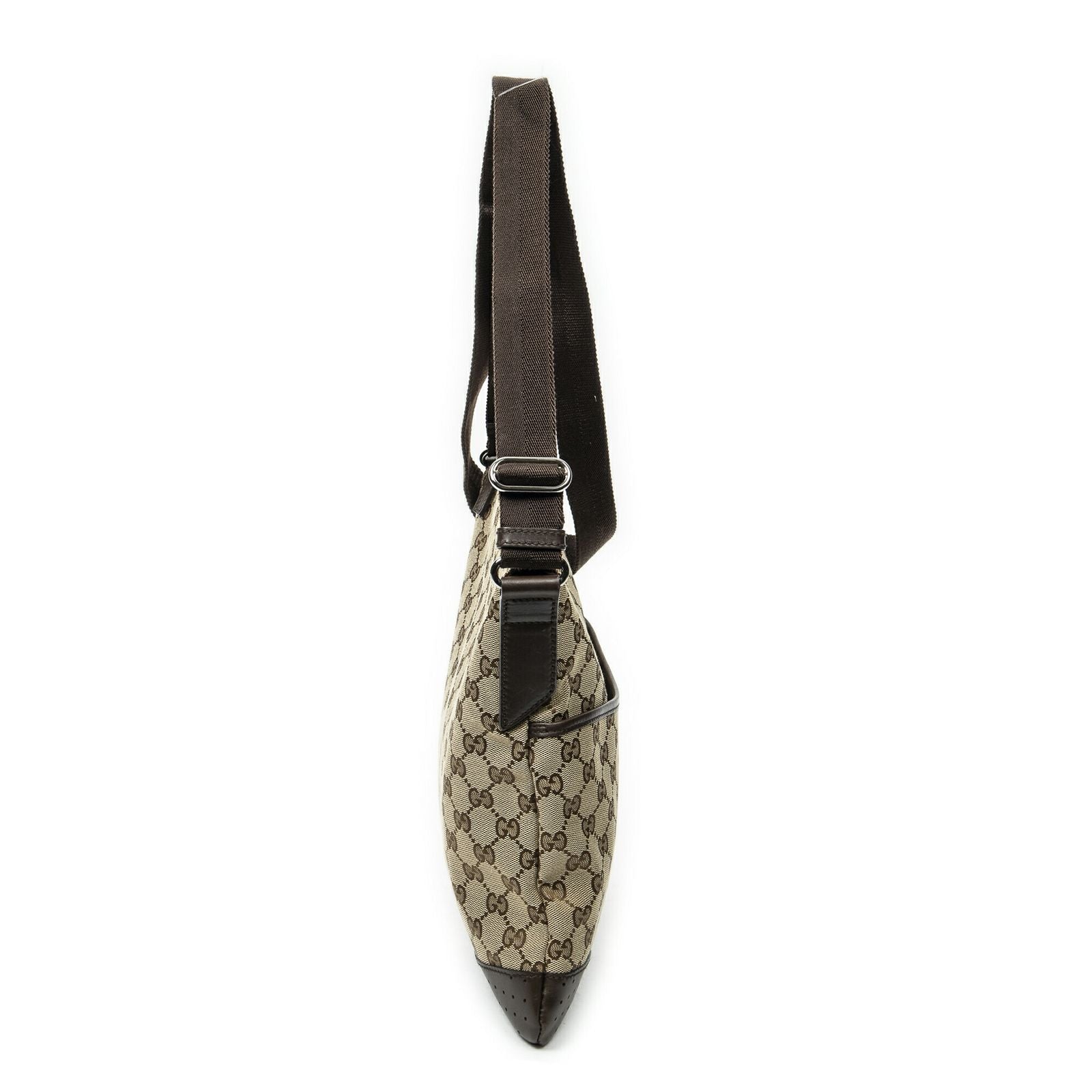 Gucci Web Media Messenger Brown Beige GG Canvas — view 4