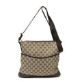 Gucci Web Media Messenger Brown Beige GG Canvas
