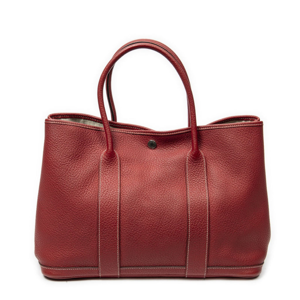 Hermes Garden Party Red Negonda Leather — view 5