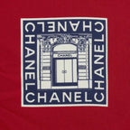 Chanel Scarf Red Silk — view 4