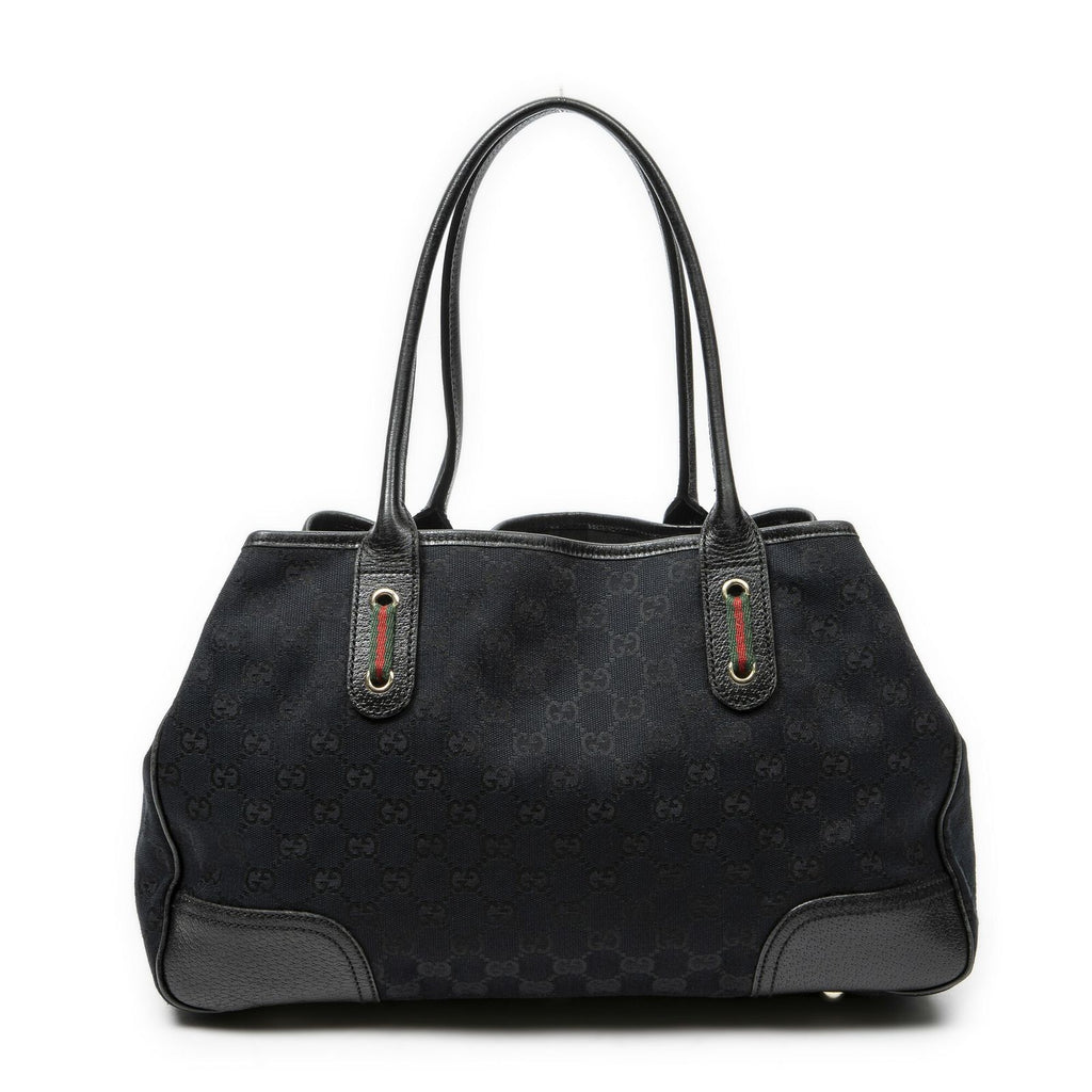 Gucci Princi Tote Black GG Canvas — view 5
