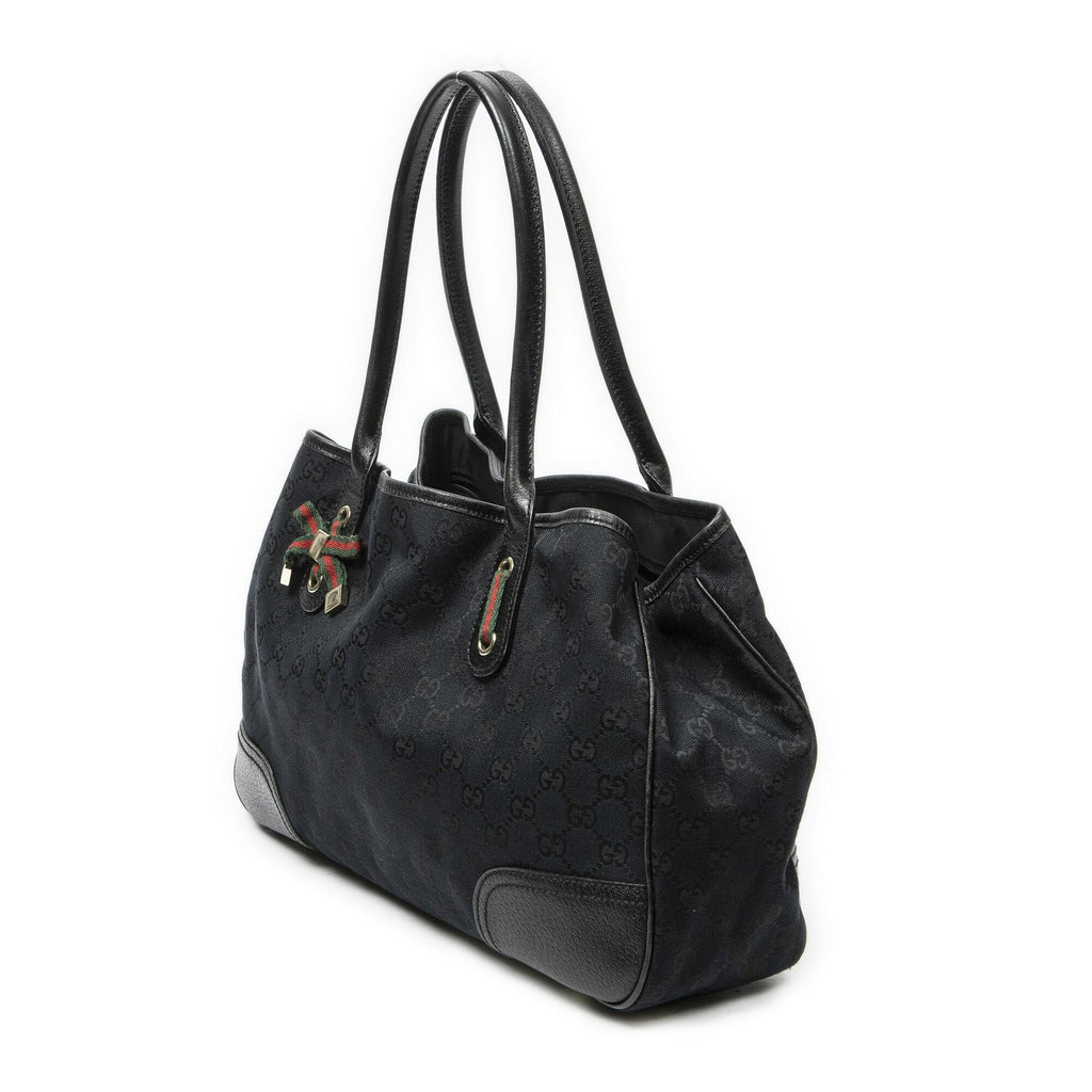 Gucci Princi Tote Black GG Canvas — view 2