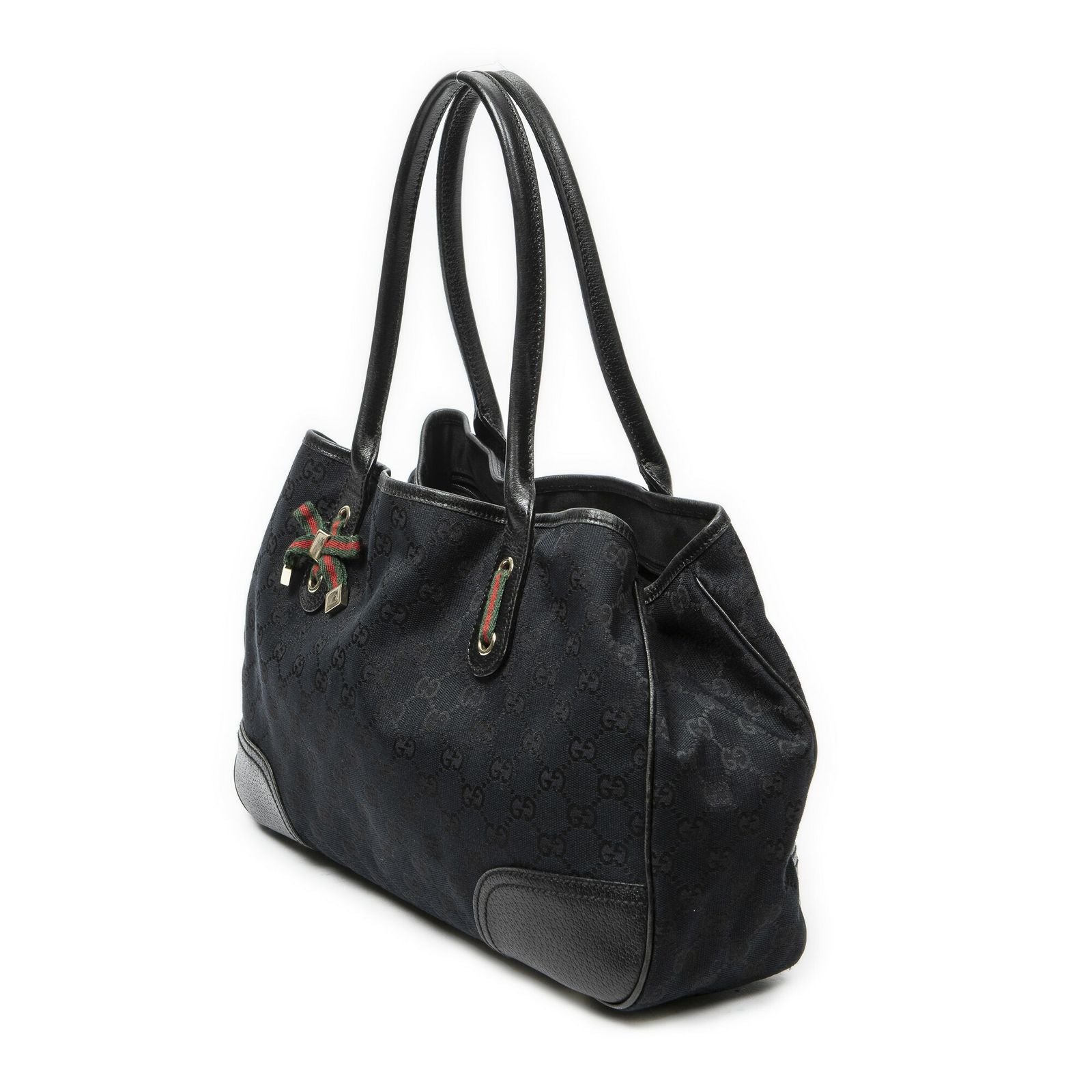 Gucci Princi Tote Black GG Canvas — view 2