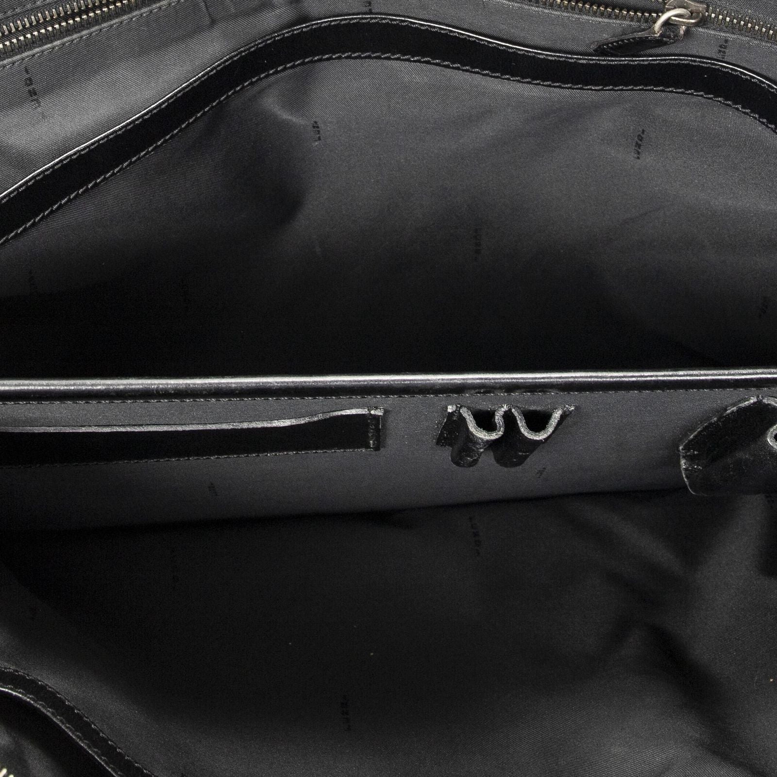 Fendi Vintage Briefcase Dark Brown Black Zucchino Canvas — view 9