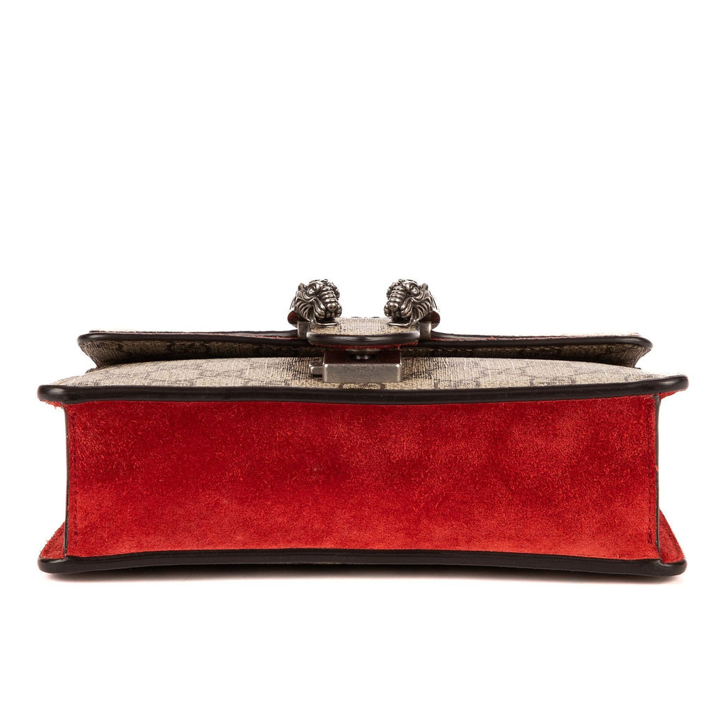 Gucci Dionysus Beige Red Supreme Canvas Suede — view 6