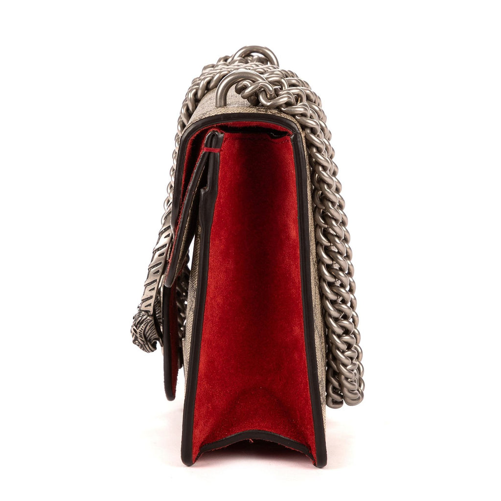Gucci Dionysus Beige Red Supreme Canvas Suede — view 3