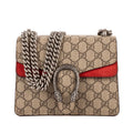 Gucci Dionysus Beige Red Supreme Canvas Suede