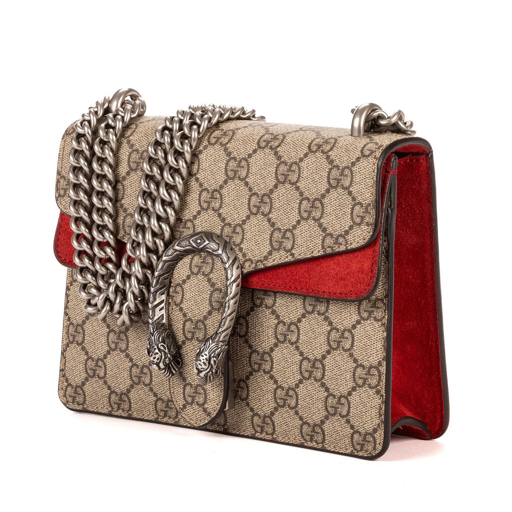 Gucci Dionysus Beige Red Supreme Canvas Suede — view 2