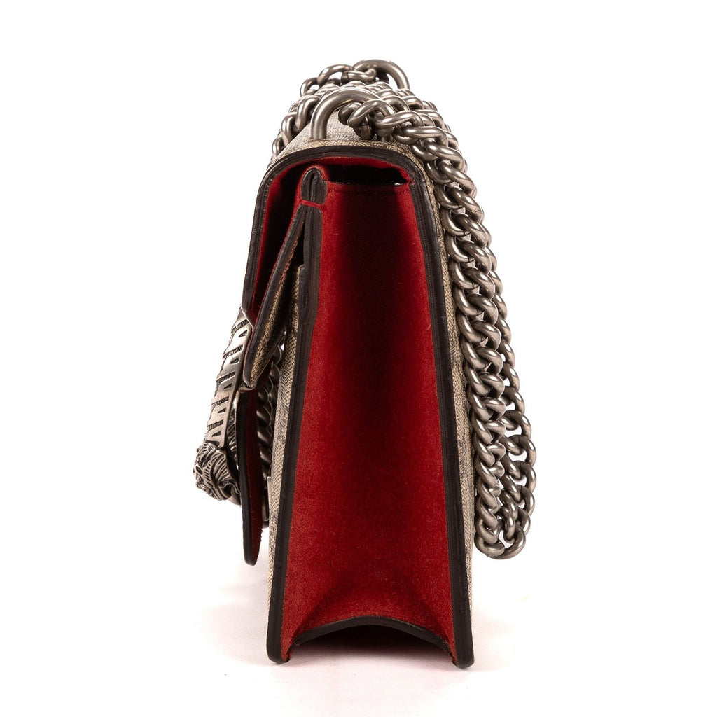 Gucci Dionysus Beige Red Supreme Canvas Suede — view 3