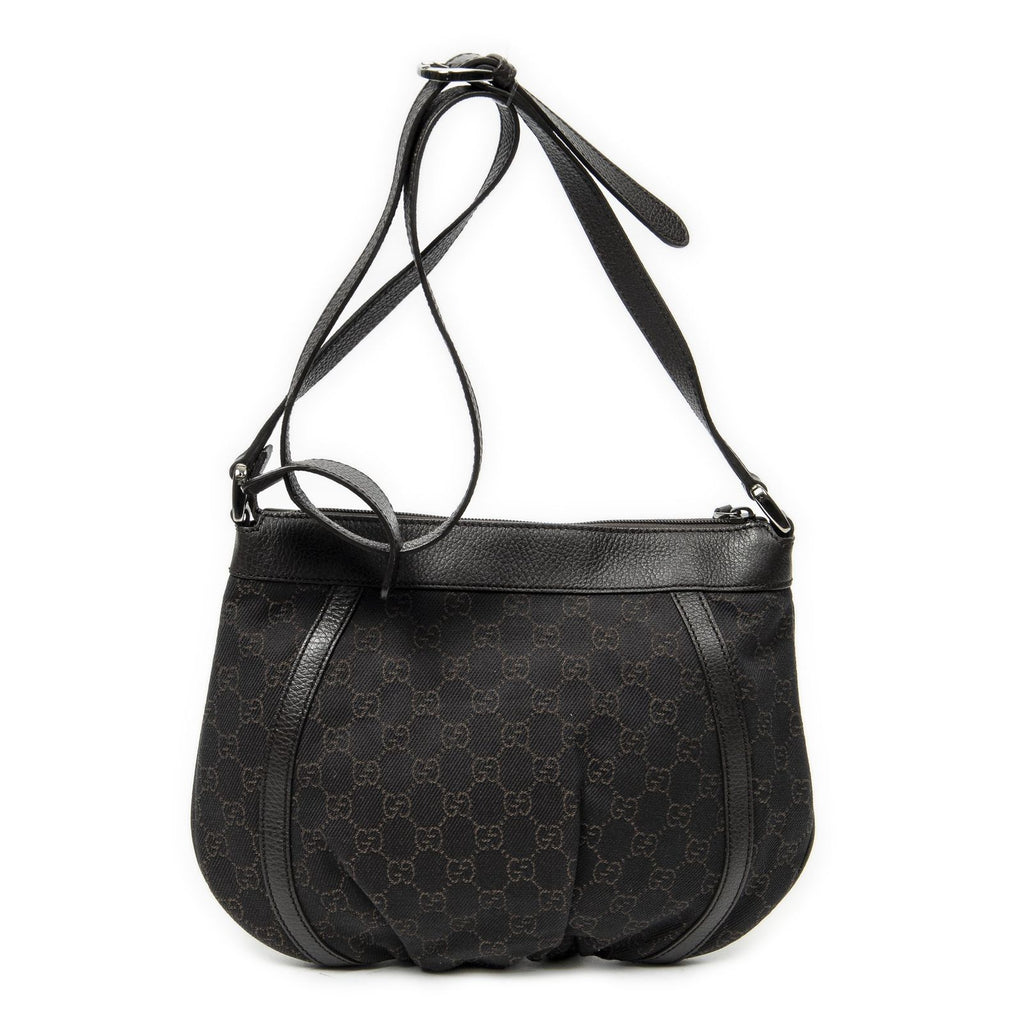 Gucci Small Dring Messenger Dark Brown GG Denim Canvas — view 5