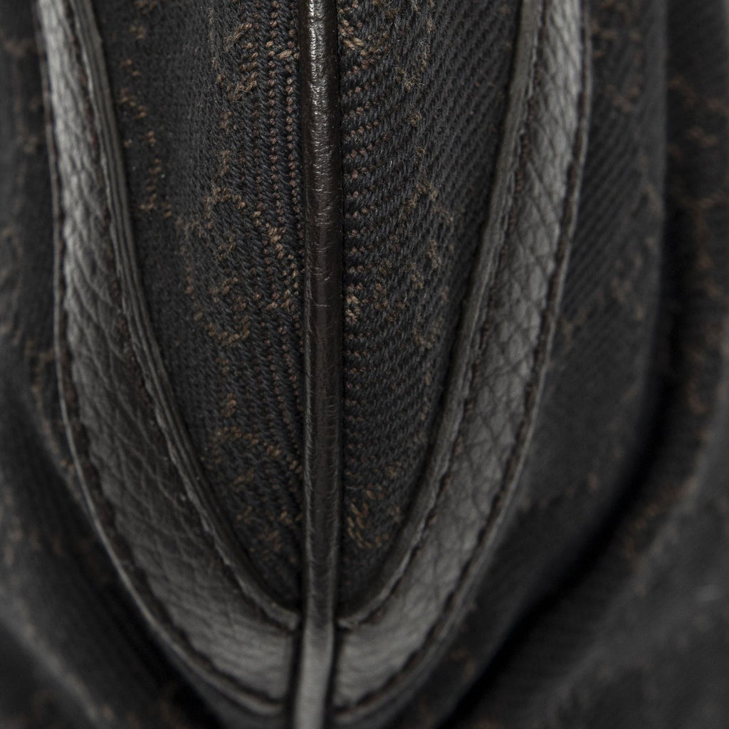 Gucci Small Dring Messenger Dark Brown GG Denim Canvas — view 8