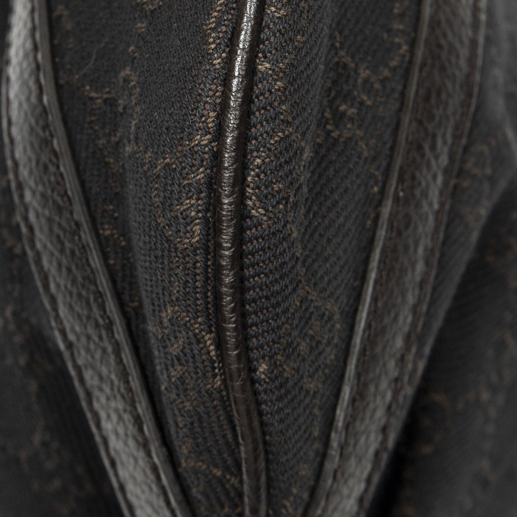 Gucci Small Dring Messenger Dark Brown GG Denim Canvas — view 7