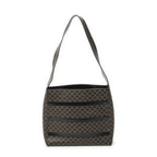 Celine Vintage the Shoulder Hobo Black Brown Macadam Canvas — view 5