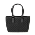 Gucci Small Shoulder Tote Black GG Canvas
