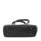 Gucci Small Shoulder Tote Black GG Canvas — view 6