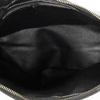 Celine Vintage Shoulder Zip Hobo Black Brown Macadam Canvas — view 9