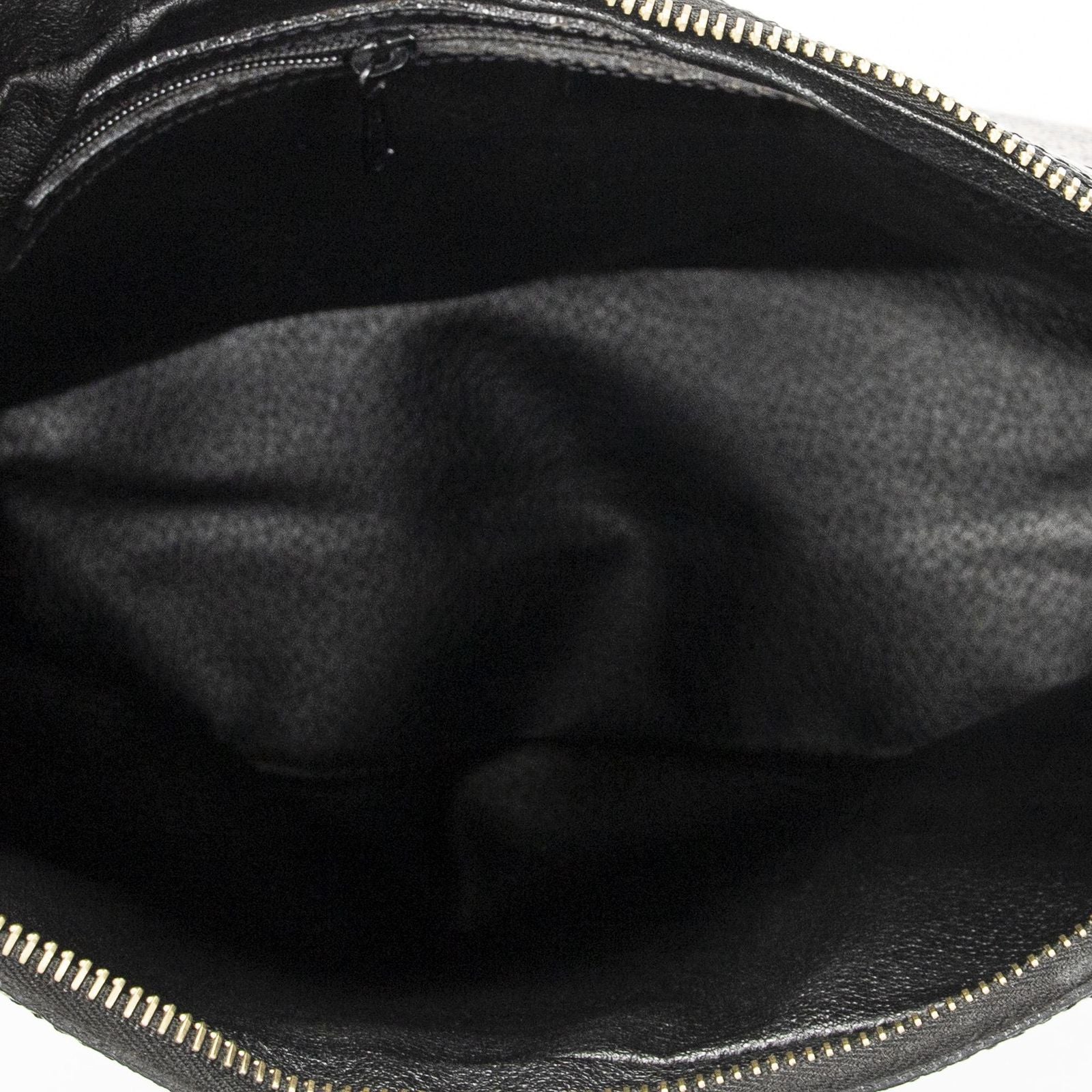 Celine Vintage Shoulder Zip Hobo Black Brown Macadam Canvas — view 9