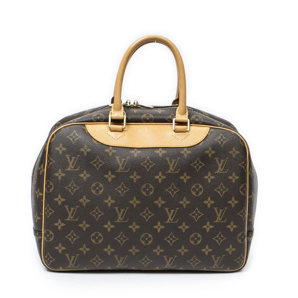 Louis Vuitton Deauville Brown Monogram Canvas Handbag — view 5